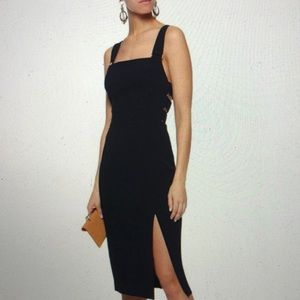 Zimmermann black midi dress